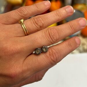 Lauren Wolf oxidized silver & lemon quartz studs